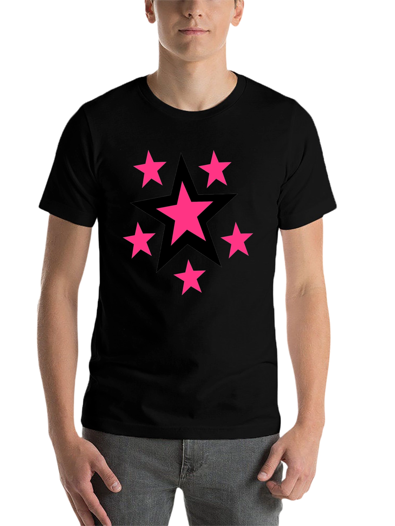 Black Star Graphic Black T-Shirt - Bold & Stylish view 7