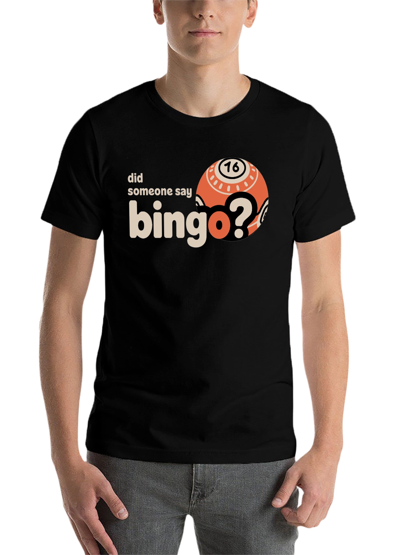 Black Bingo Lover T-Shirt - Did Someone Say Bingo? Graphic Tee view 7