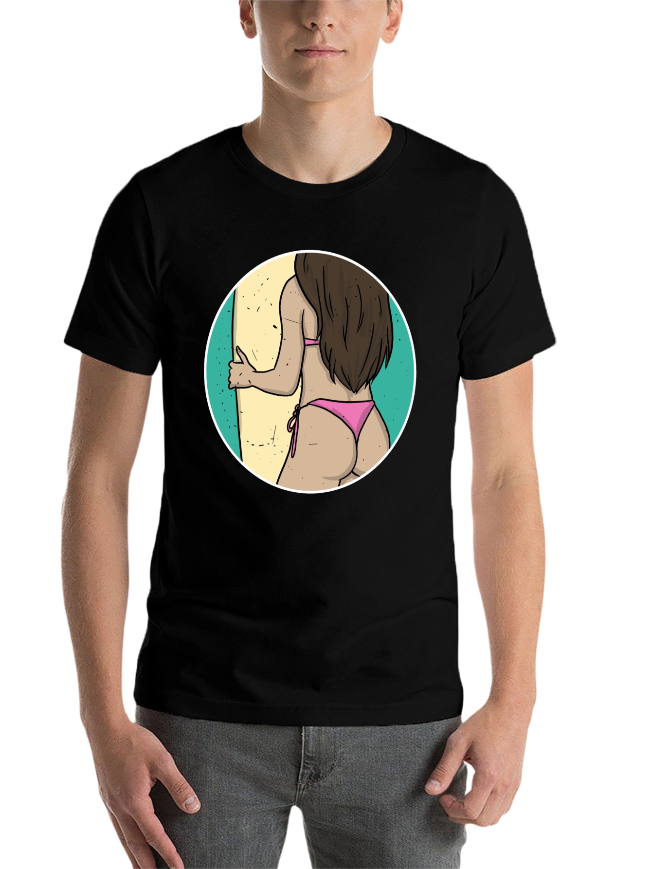 Black Surf's Up Graphic Tee - Beach Vibes view 7