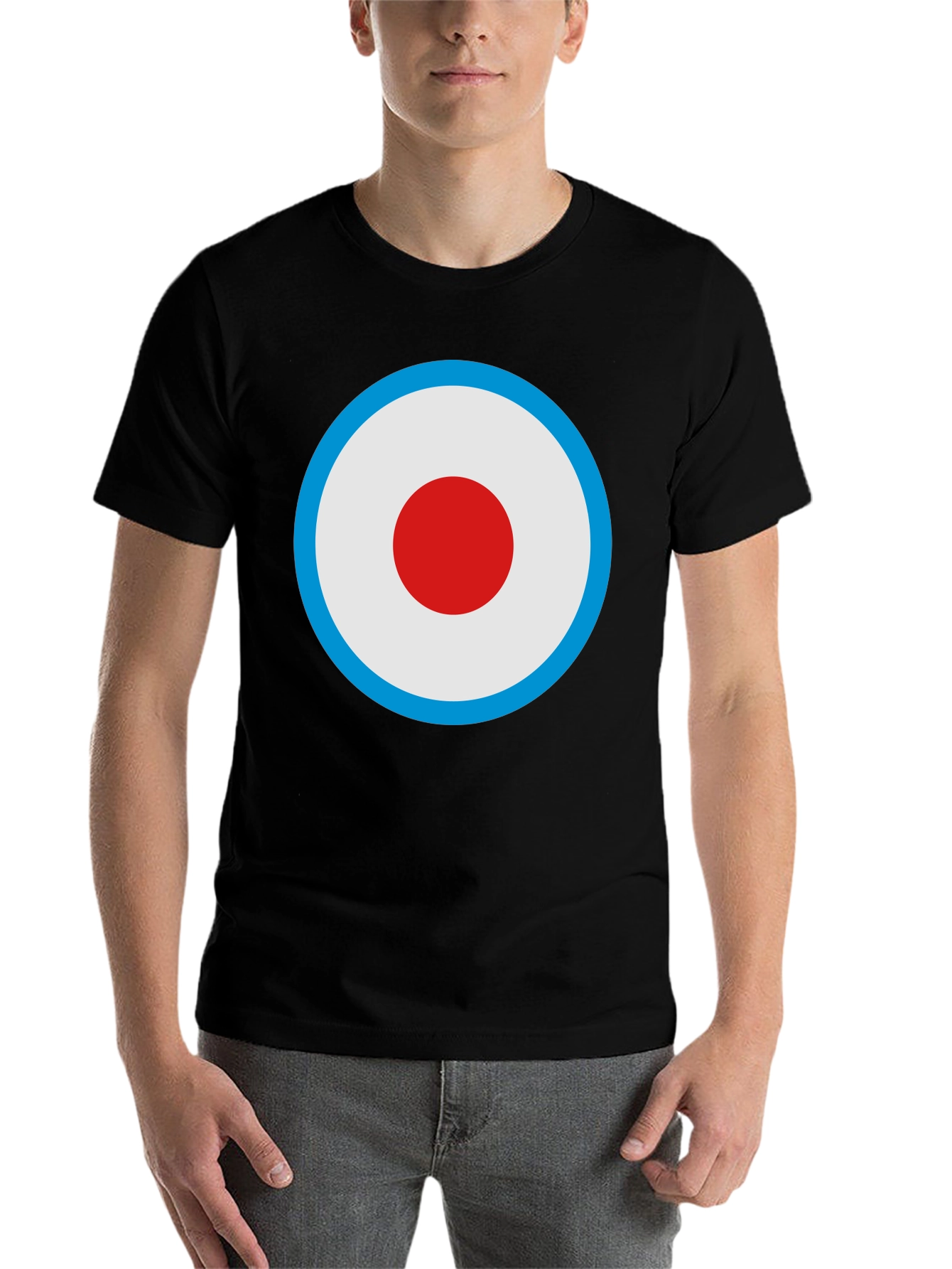 Black Target Logo Tee - Classic Mod Style view 7
