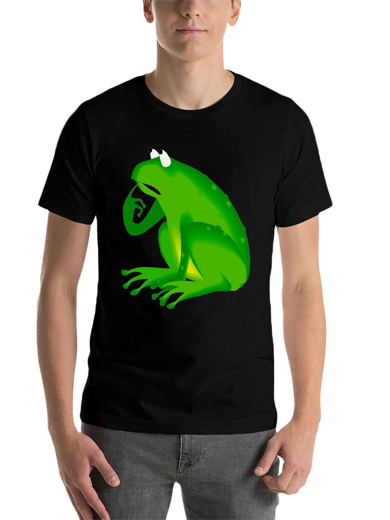 Black Frog Graphic Black T-Shirt view 7