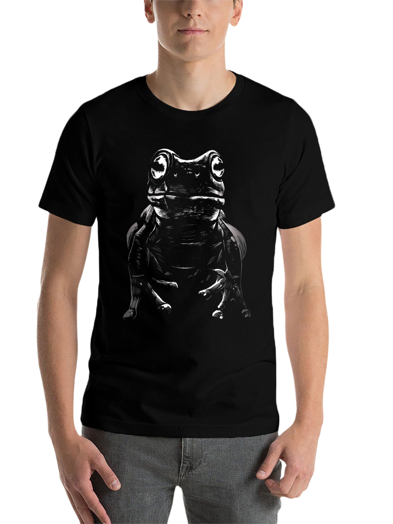 Black Frog Graphic Tee - Black view 7
