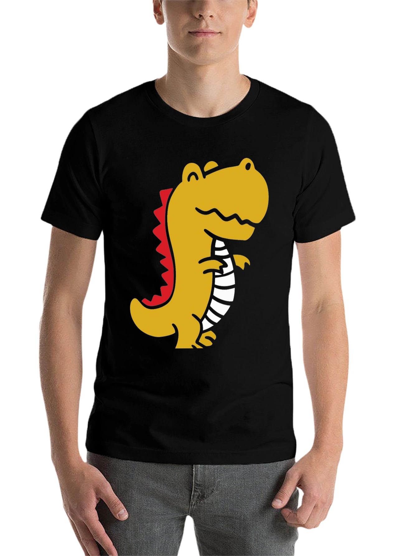 Black Dino Graphic T-Shirt - Stylish Comfort view 7