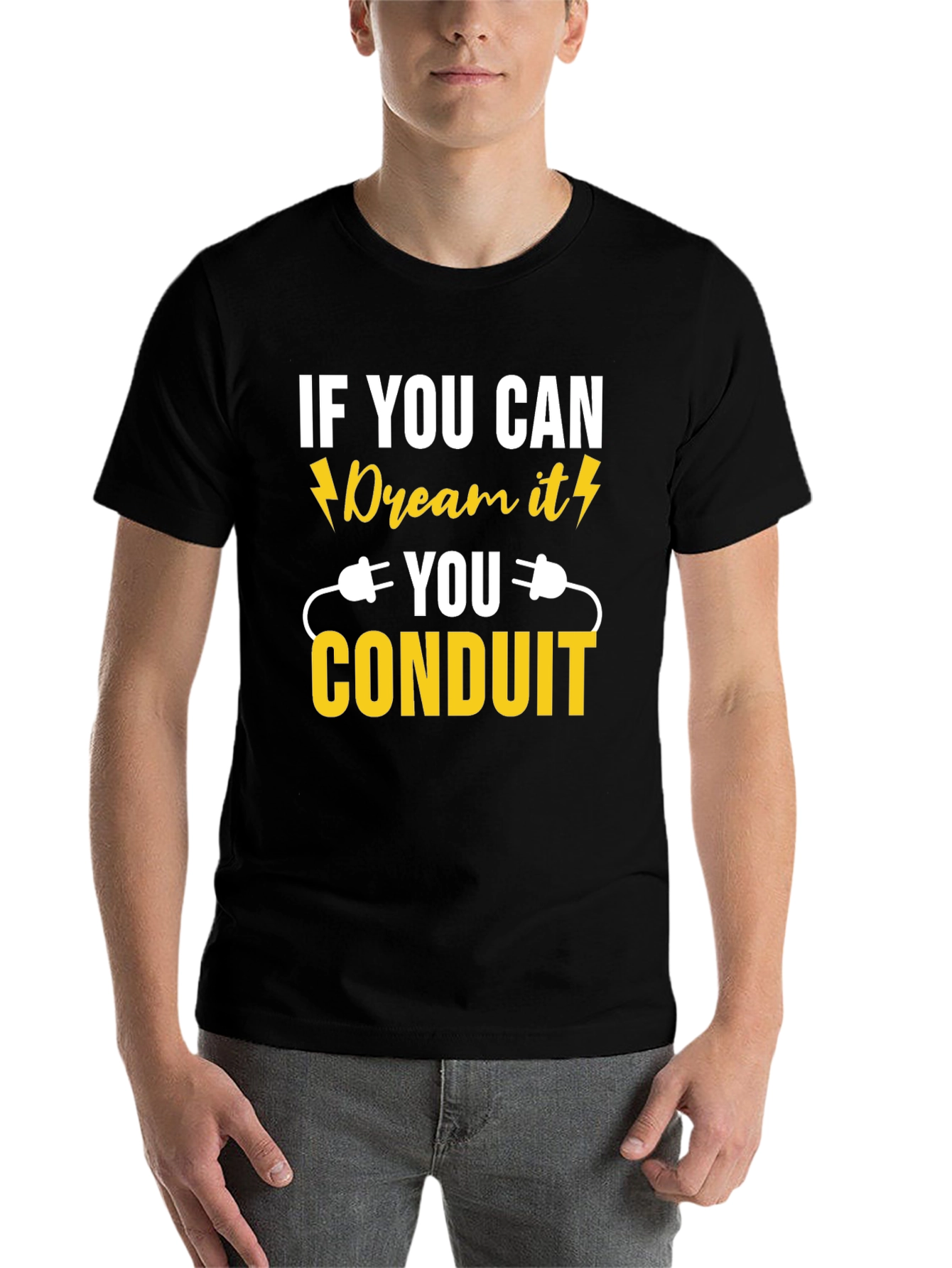 Black If You Can Dream it Conduit T-Shirt view 7