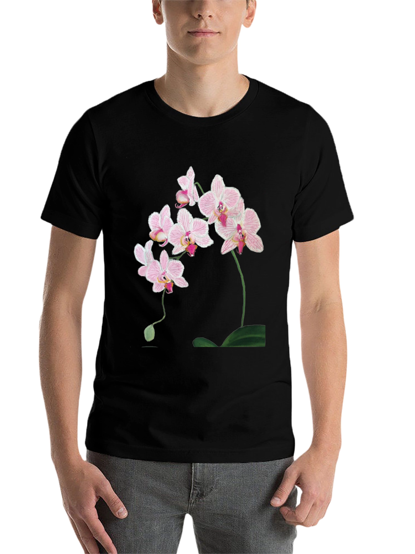 Floral Orchid Graphic Tee - Classic Fit - 7
