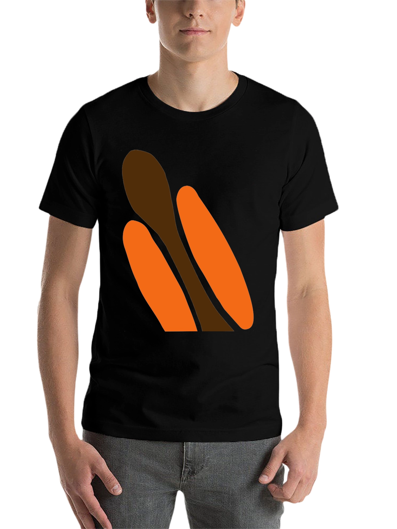 Black Novelty Hot Dog Graphic T-Shirt - Black view 7