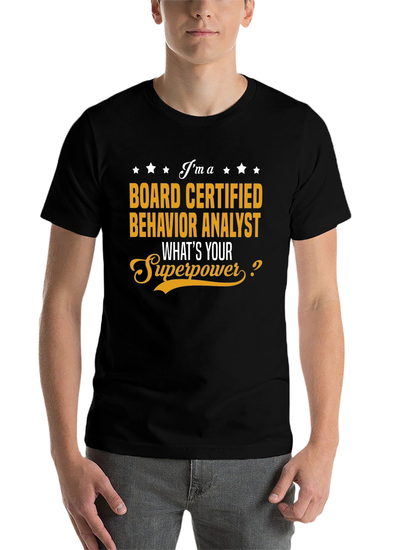 Black Board Certified Behavior Analyst T-Shirt view 7