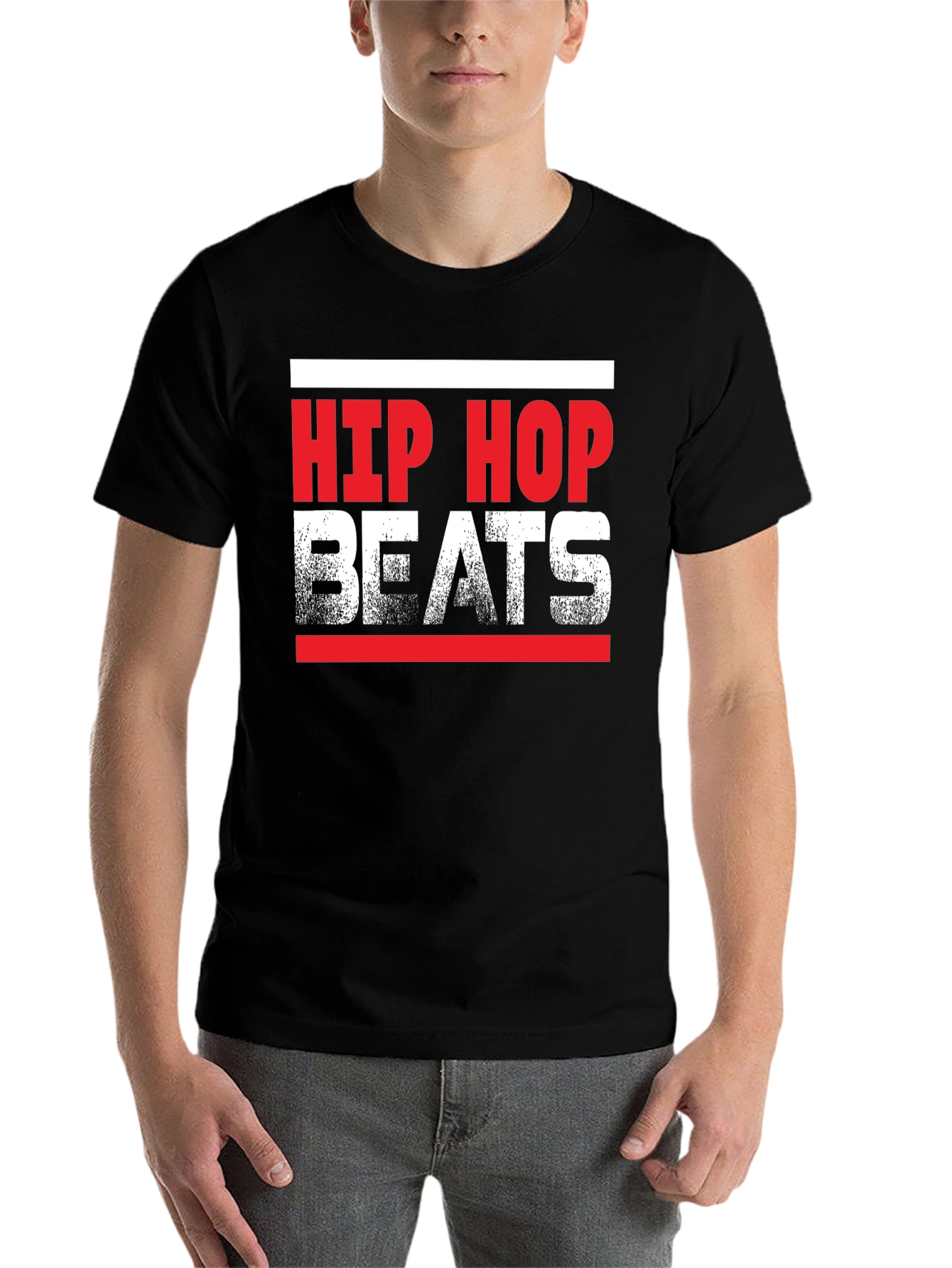 Black Hip Hop Beats Graphic Tee view 7