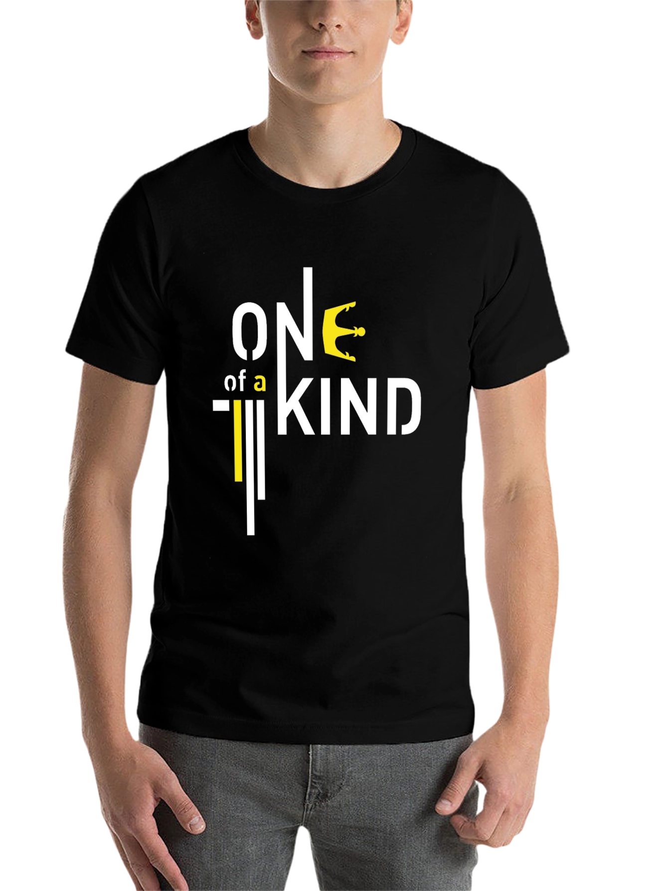 Black One of a Kind Graphic Tee - Black view 7