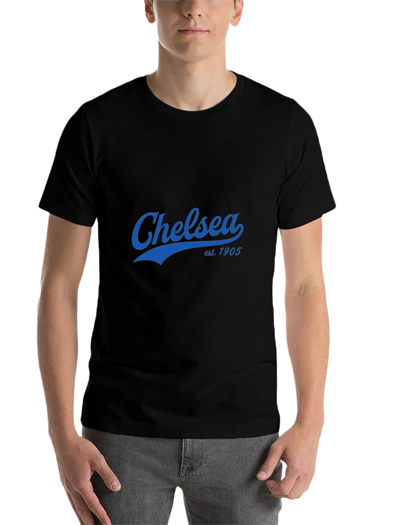 Black Chelsea FC Est. 1905 T-Shirt view 7