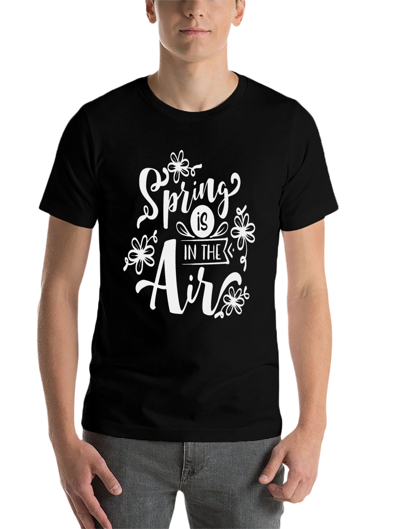 Black Spring is in the Air Graphic Tee view 7