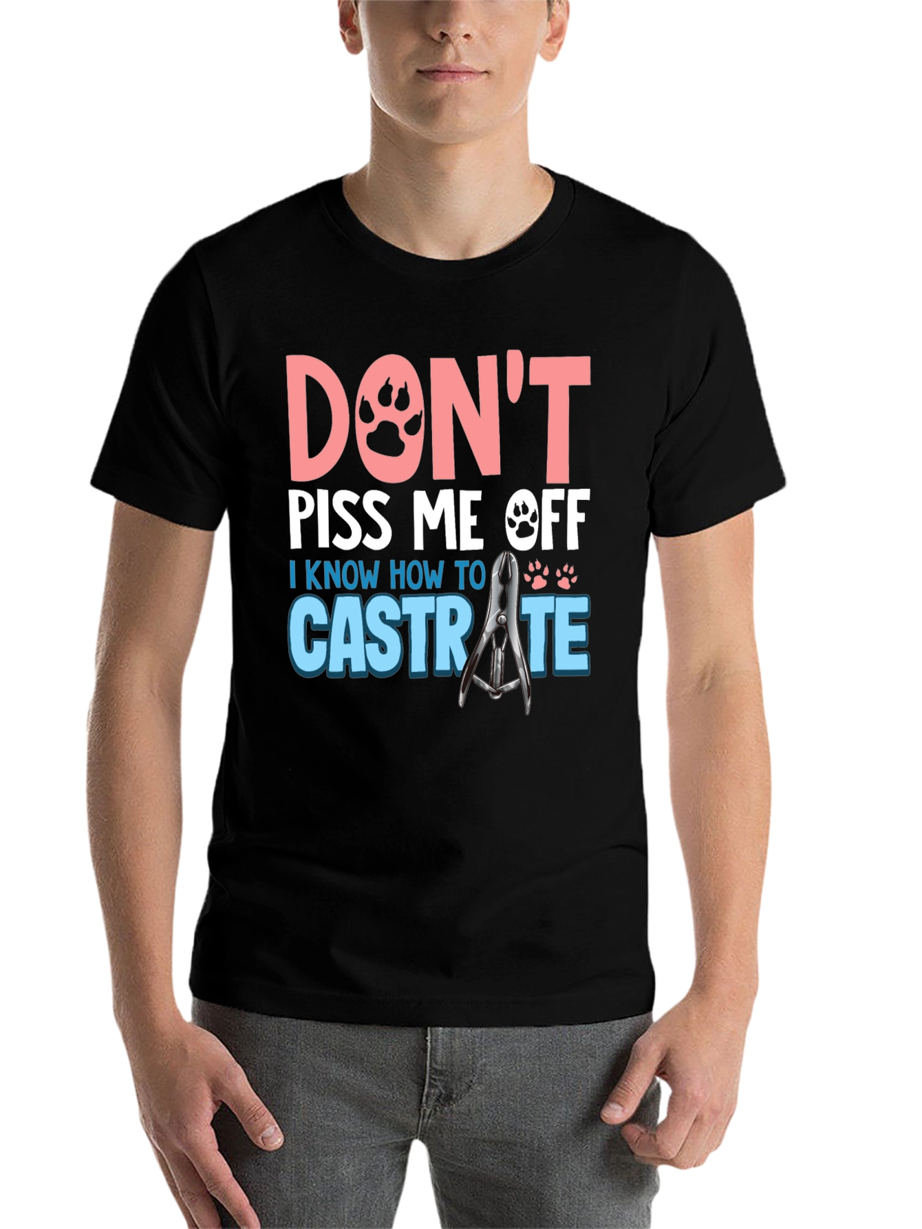 Black Don't Piss Me Off Funny T-Shirt view 7