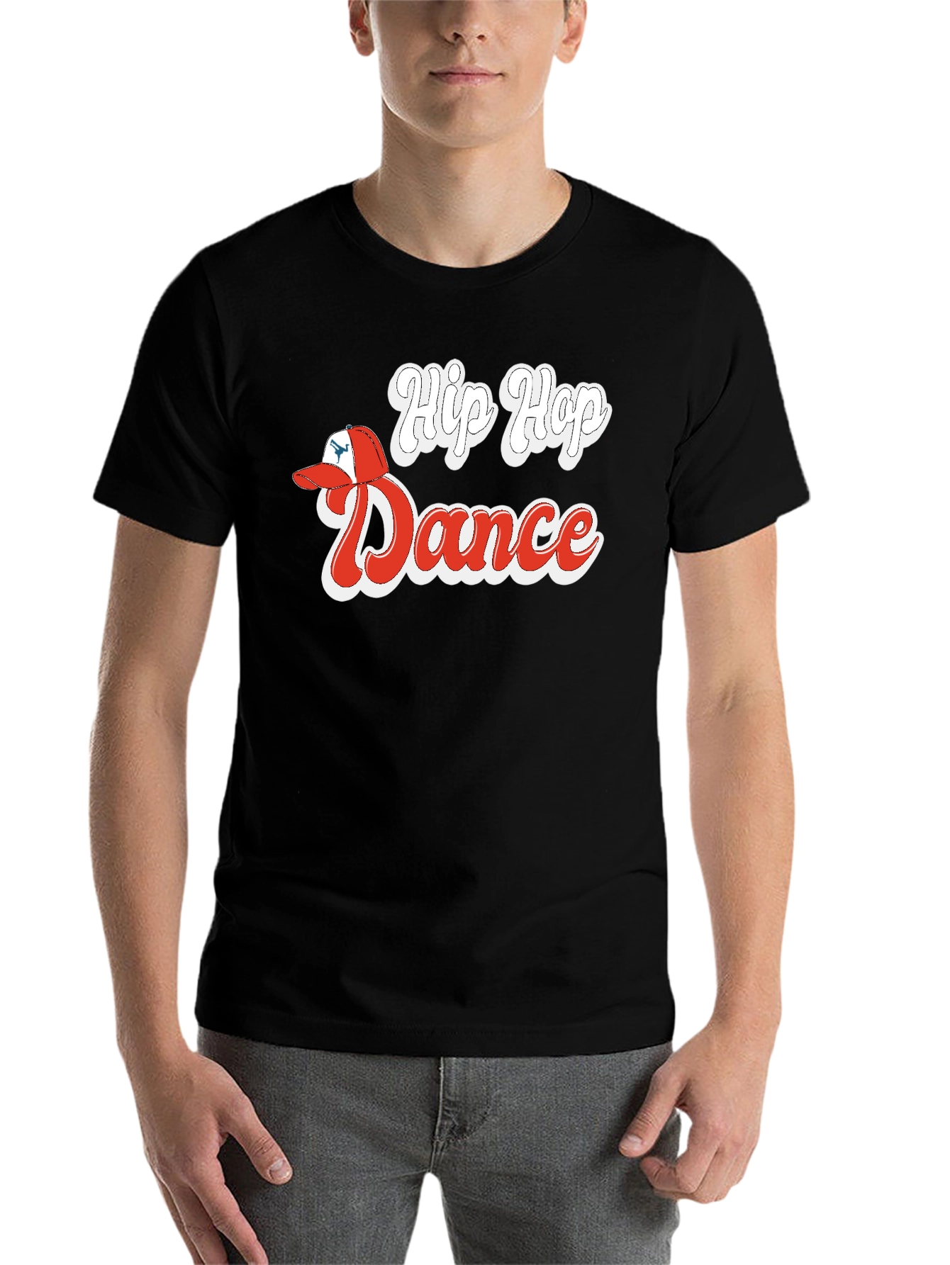 Black Hip Hop Dance Graphic Tee view 7