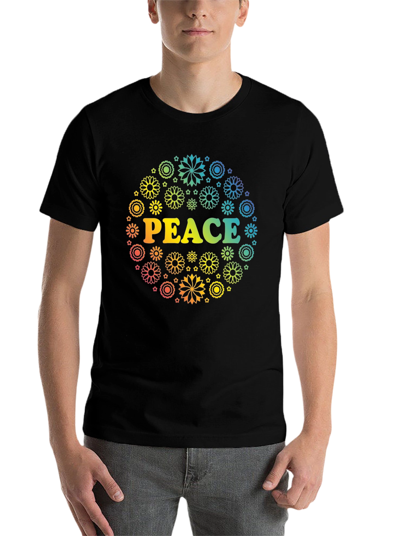 Peace Flower Power T-Shirt - 7
