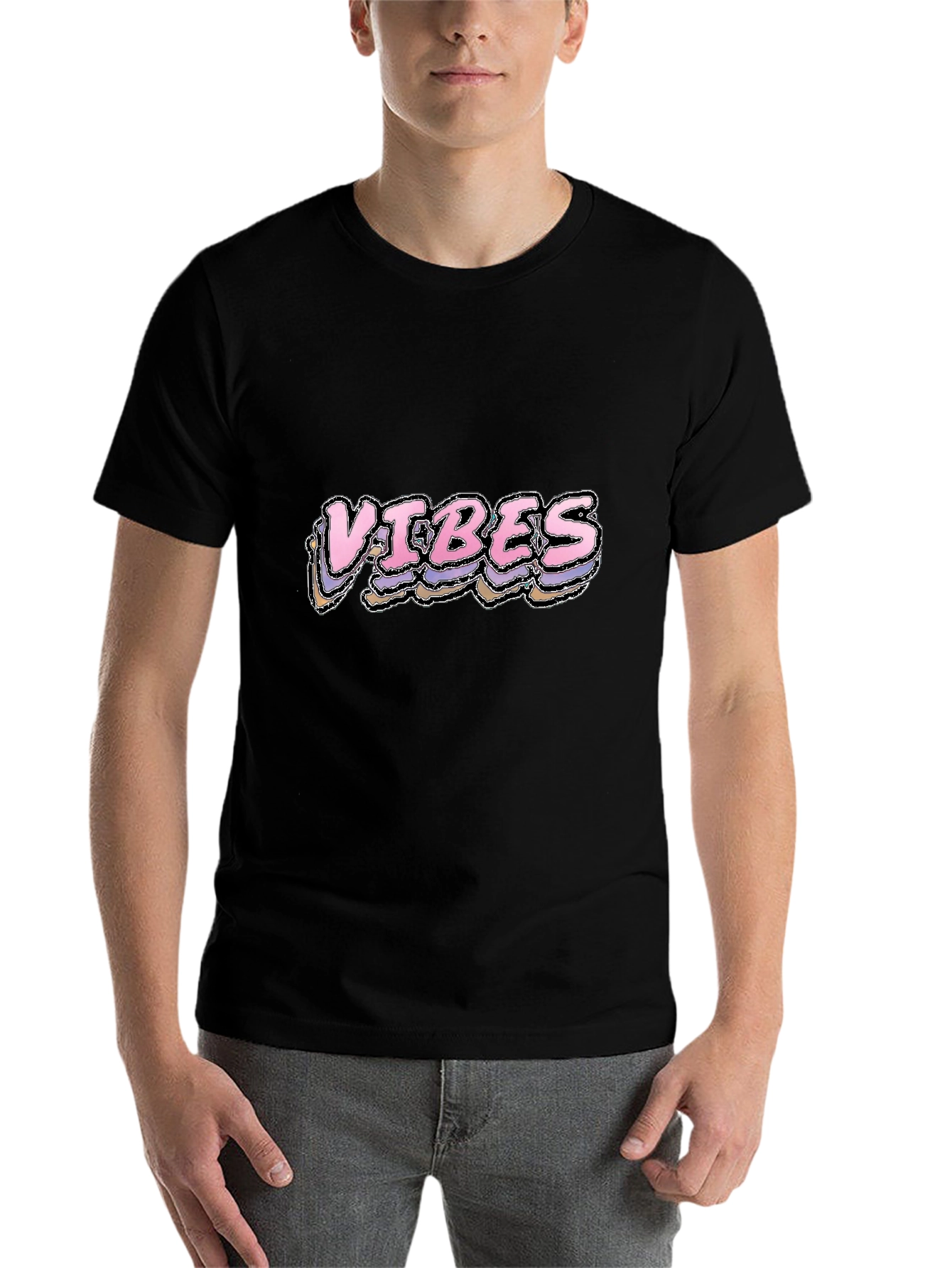 Black Vibes Graphic T-Shirt - Stylish Comfort view 7
