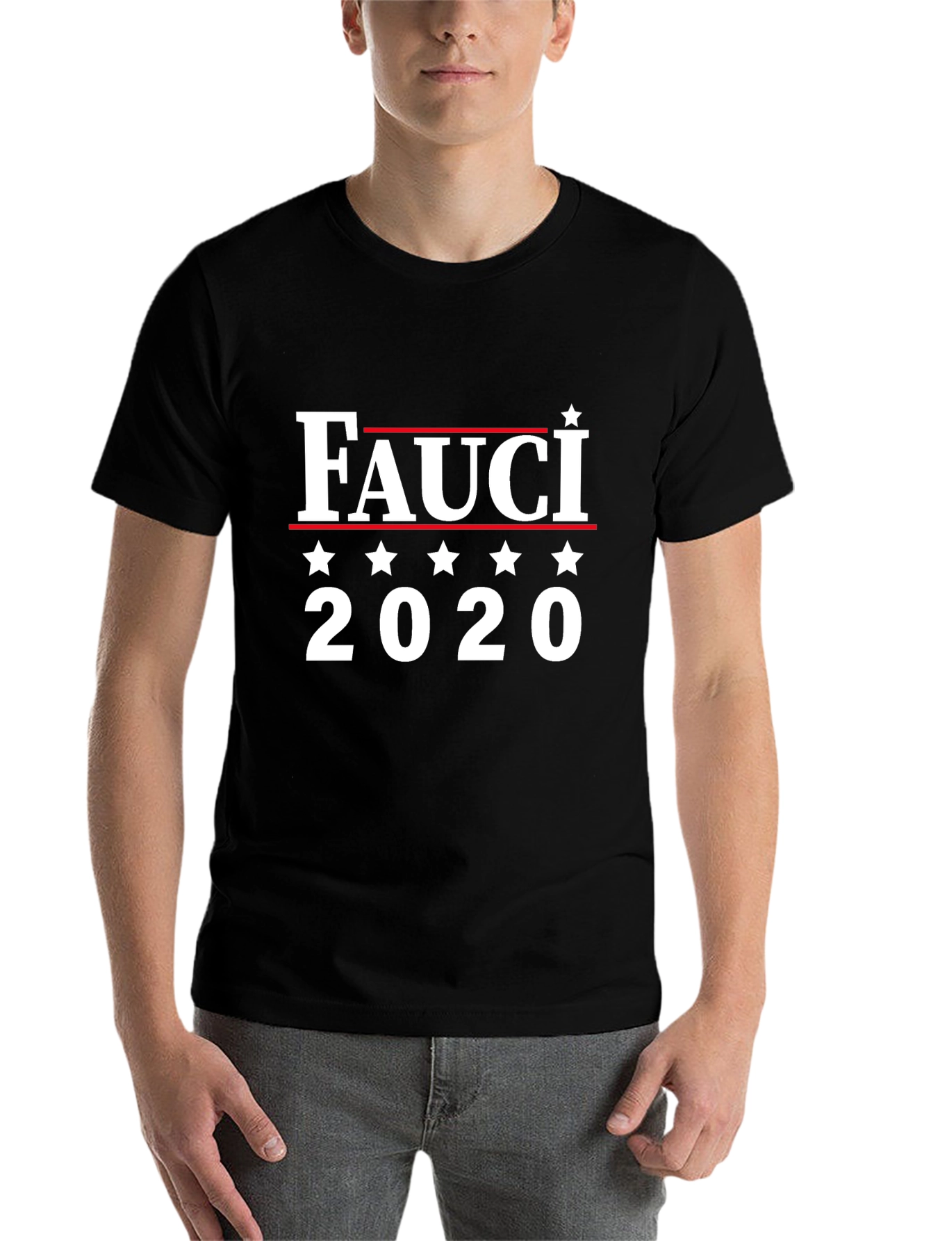 Black Fauci 2020 T-Shirt - Political Statement Tee view 7