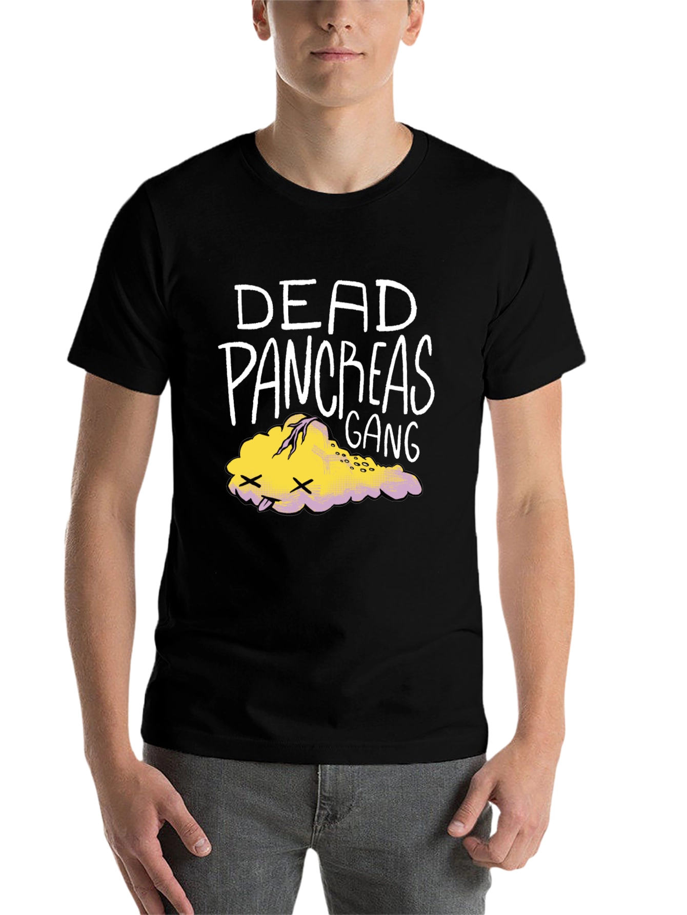 Black Dead Pancreas Gang T-Shirt view 7