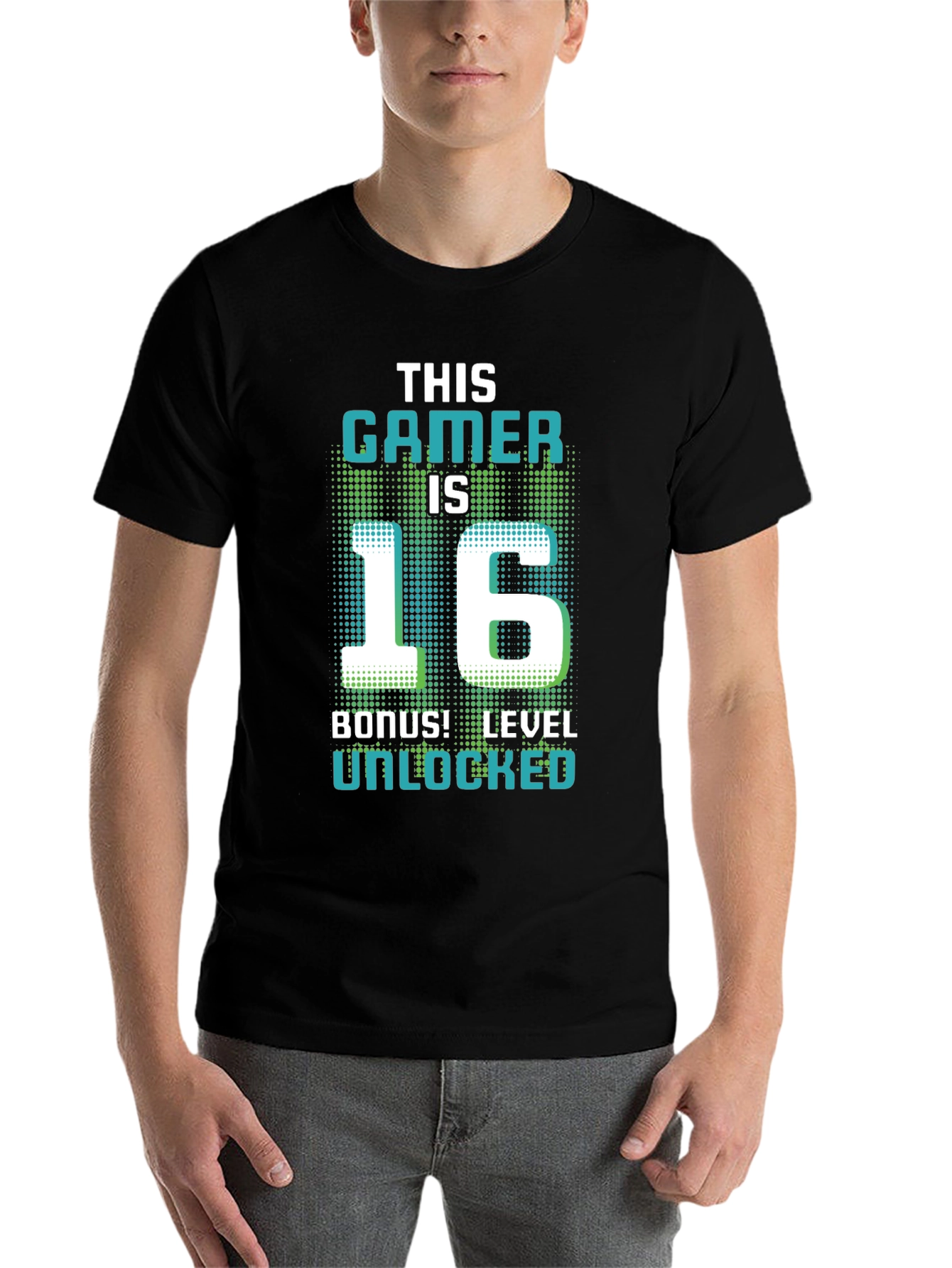 Gamer Level 16 Unlocked Birthday T-Shirt - 7