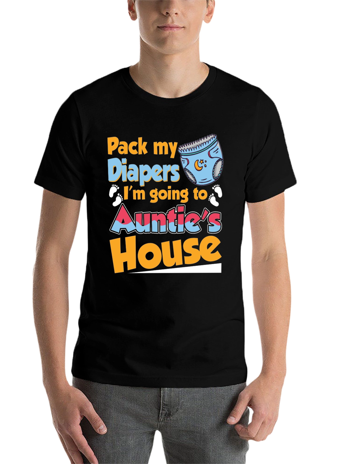 Pack My Diapers Auntie's House Baby Tee - 7