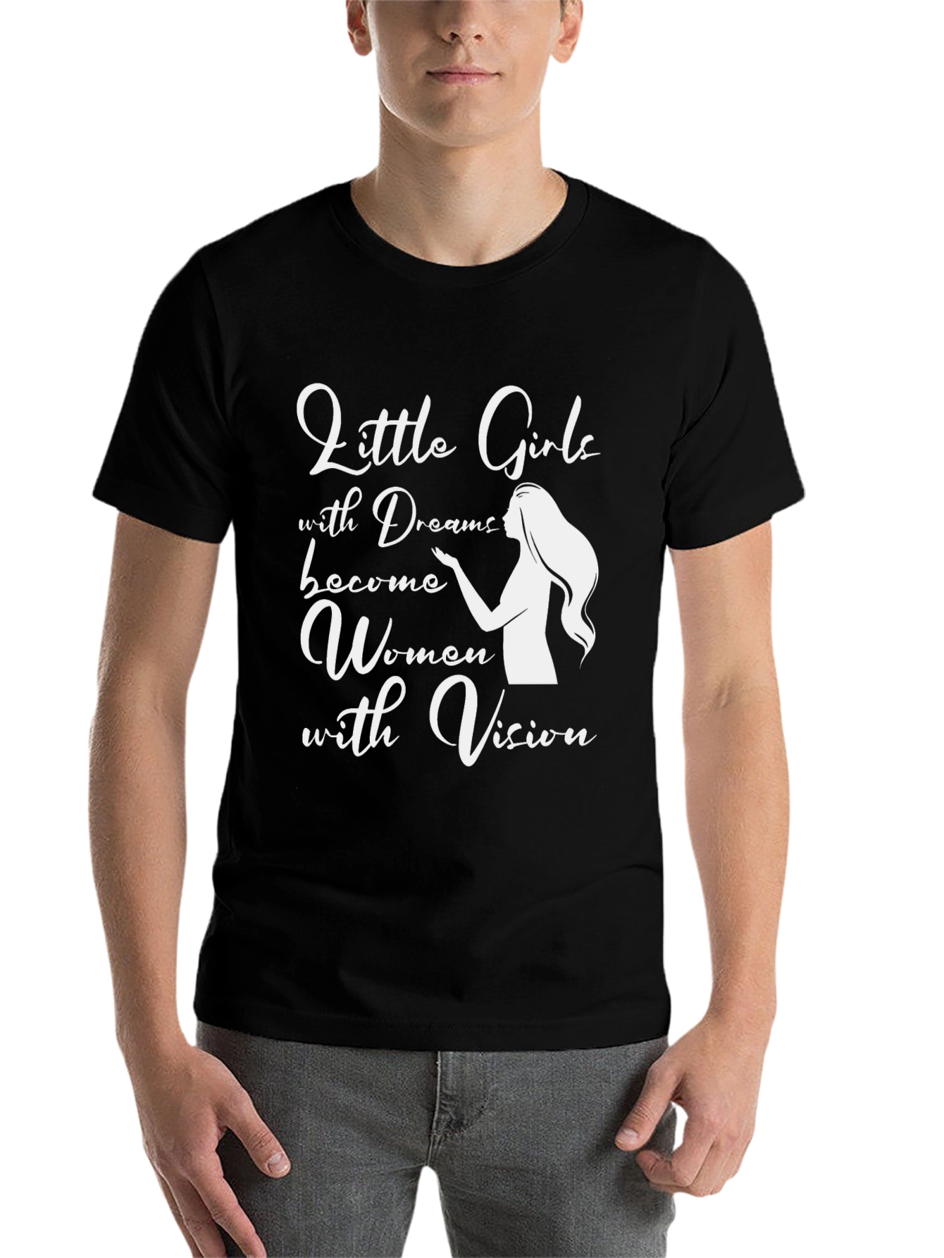 Inspirational Women's T-Shirt - Little Girls with Dreams - 7