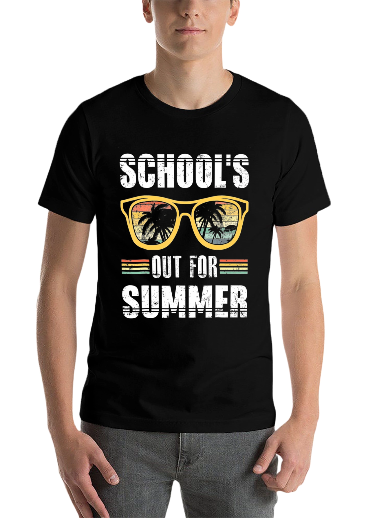 Black School's Out For Summer Graphic T-Shirt view 7