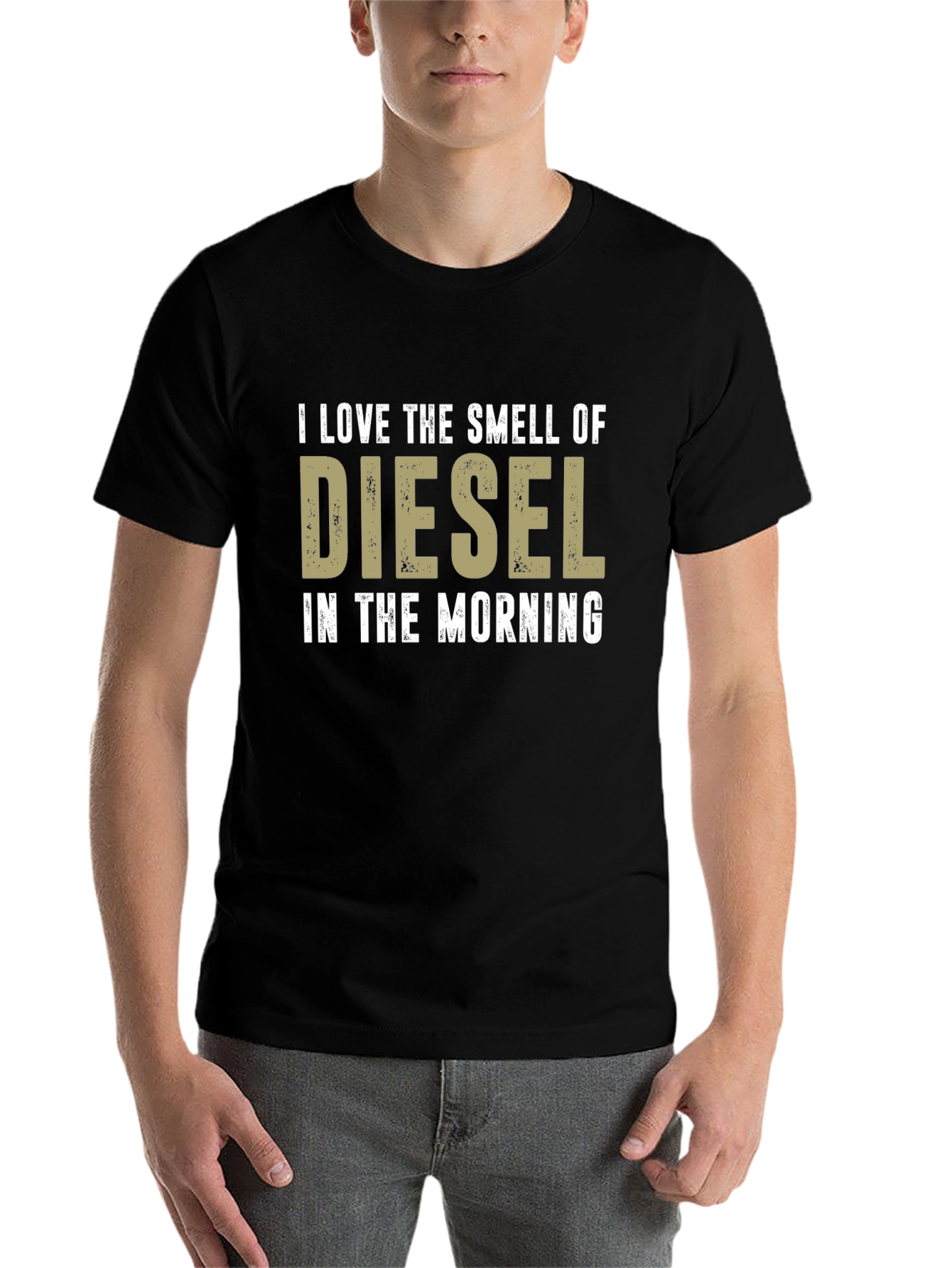 Black Diesel Smell T-Shirt -  Morning Aroma Tee view 7