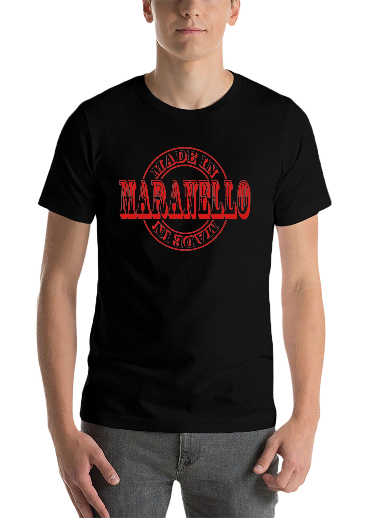Black Made in Maranello Graphic T-Shirt - Black view 7