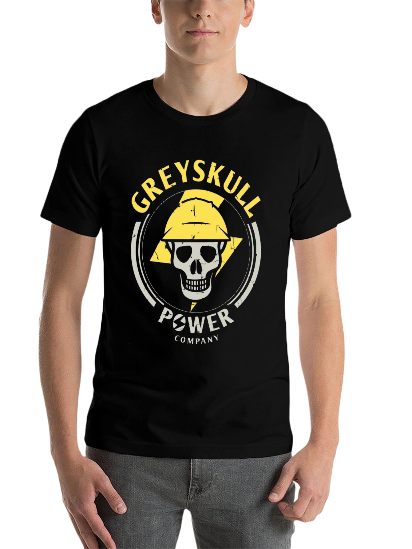 Black Greyskull Power Company Graphic Tee view 7