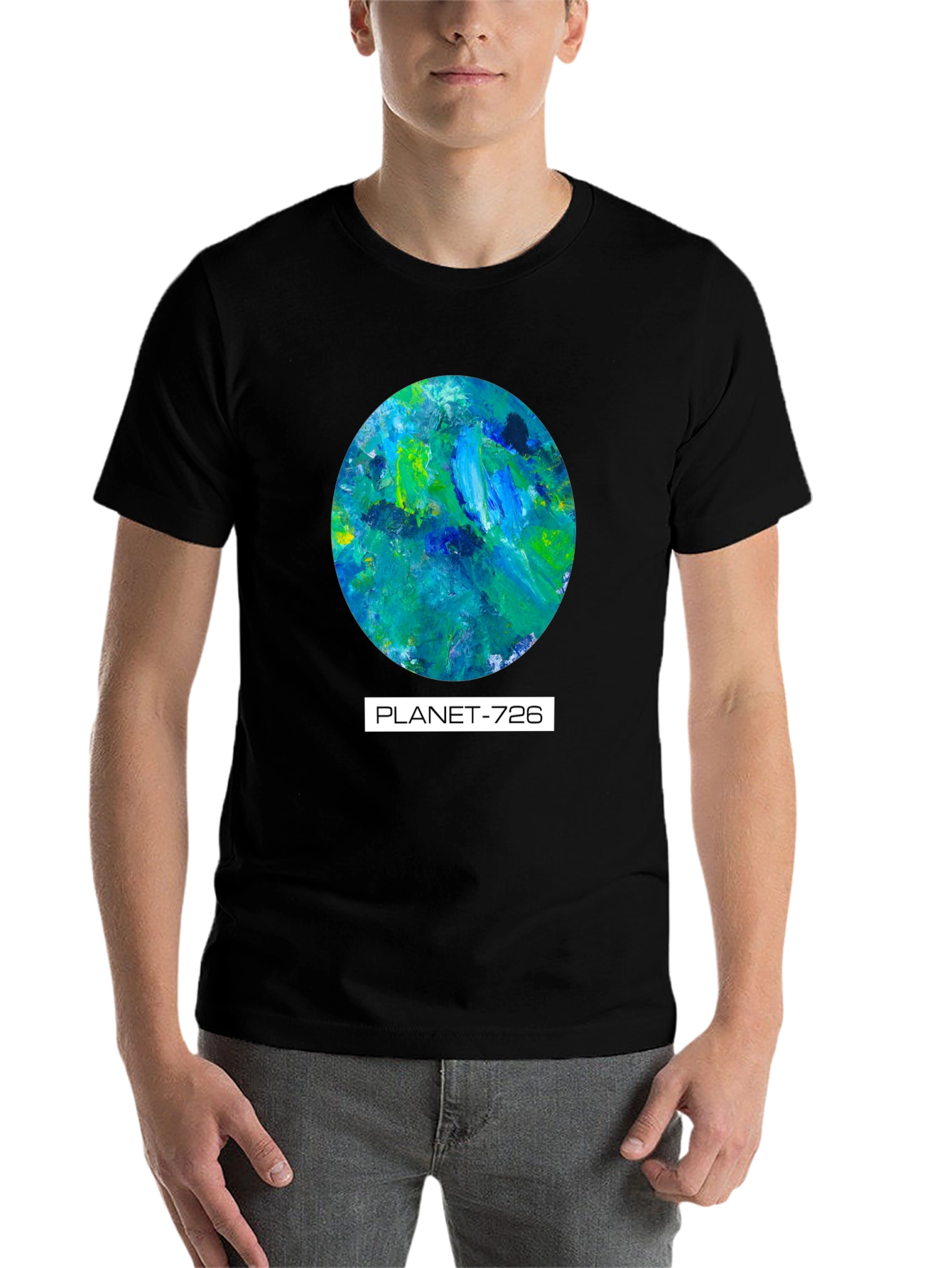 Black Planet-726 Graphic Tee - Unique Artistic Design view 7