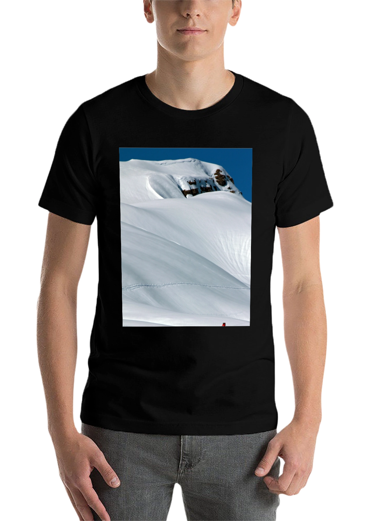 Black Mountainscape Graphic T-Shirt - Adventure Ready! view 7