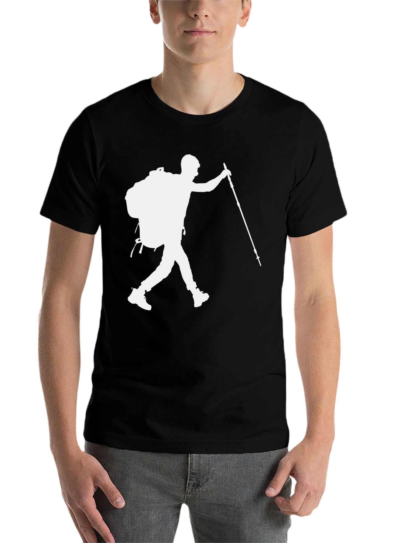 Black Hiking Adventure T-Shirt - Black view 7