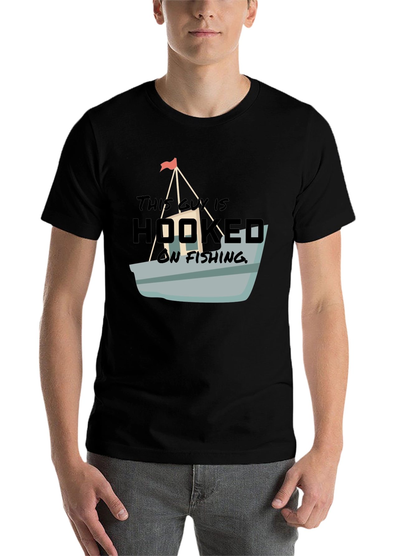 Hooked On Fishing Graphic T-Shirt - 7