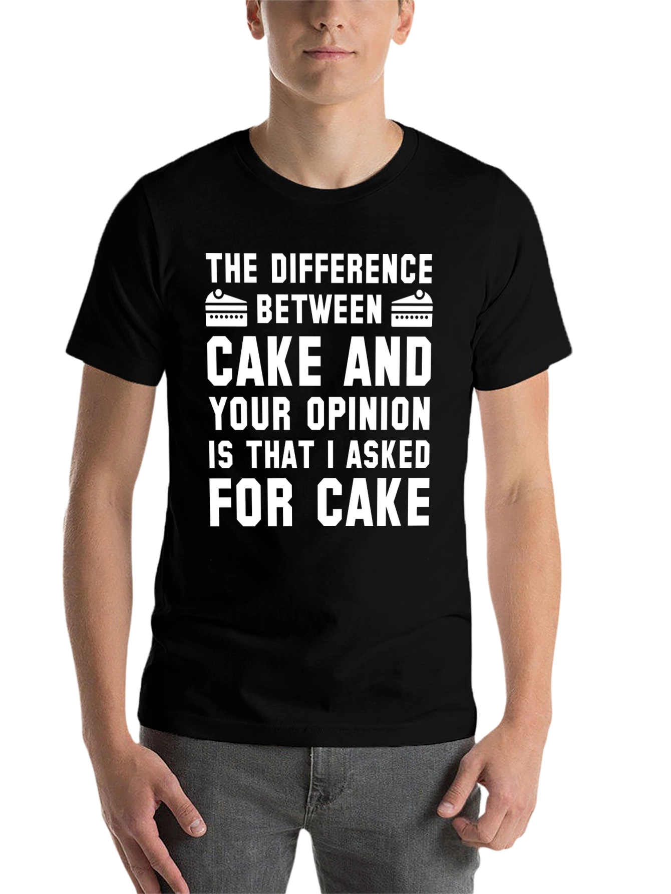 Black Cake vs Opinion Graphic Tee view 7