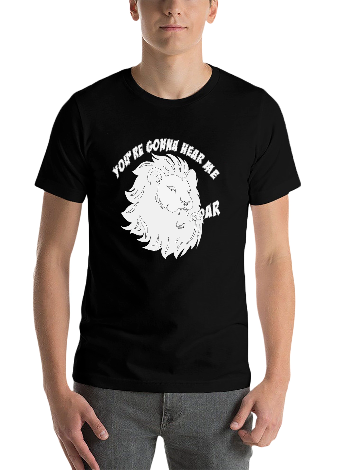 Black Lion Roar Graphic T-Shirt view 7
