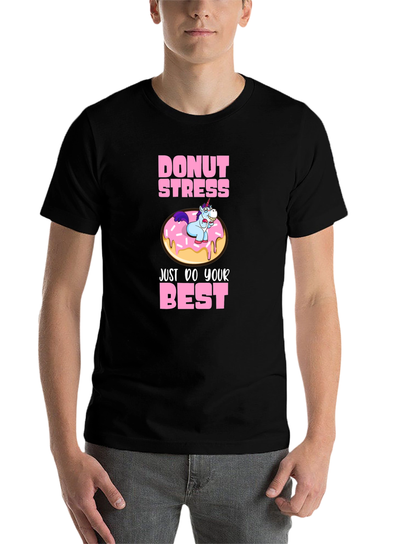 Black Donut Stress T-Shirt view 7