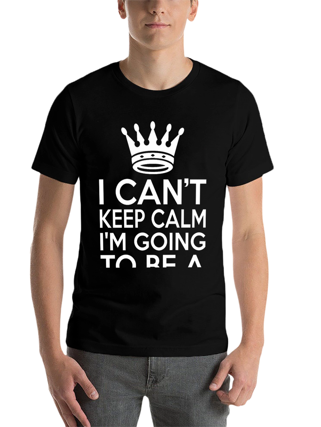 Black I Can't Keep Calm Funny Graphic T-Shirt view 7