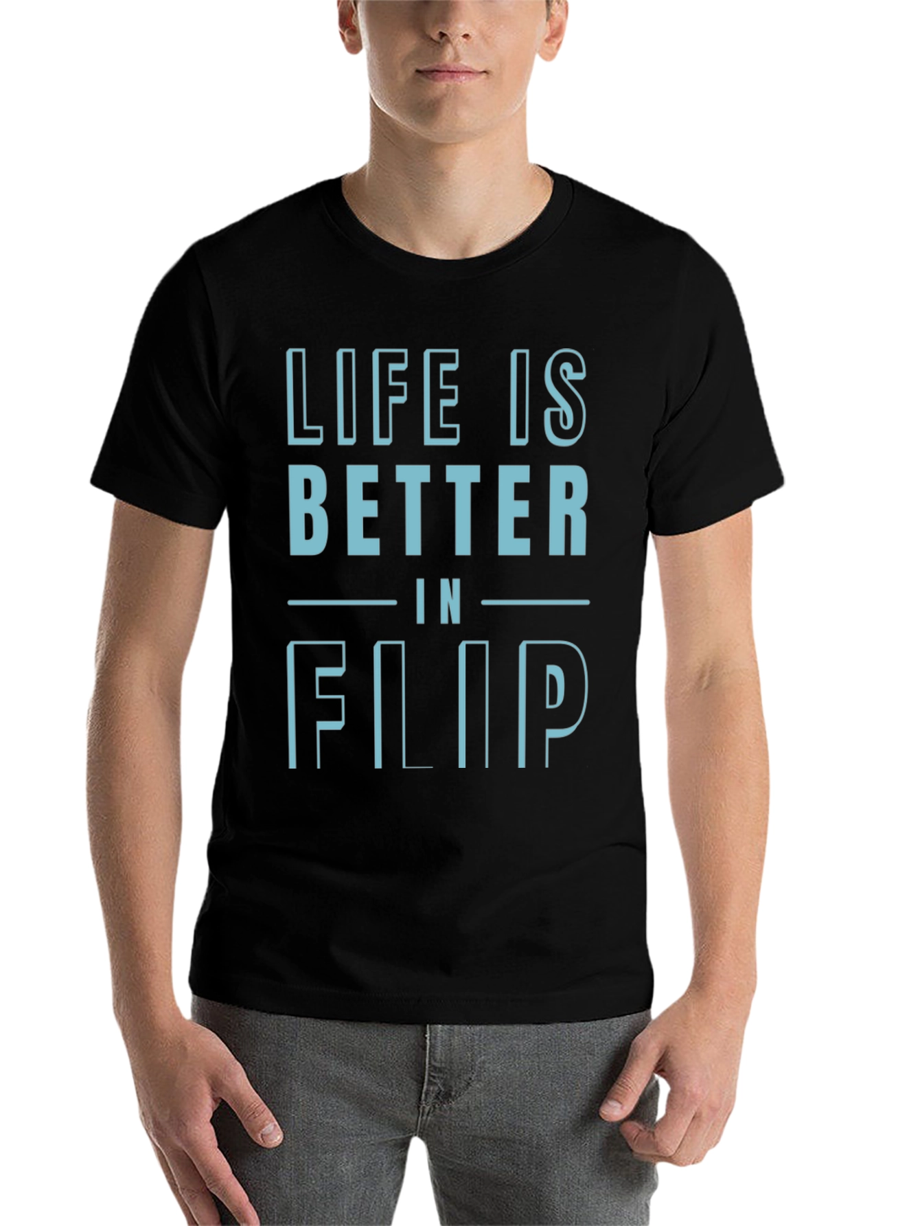 Black Life is Better in Flip T-Shirt - Black view 7