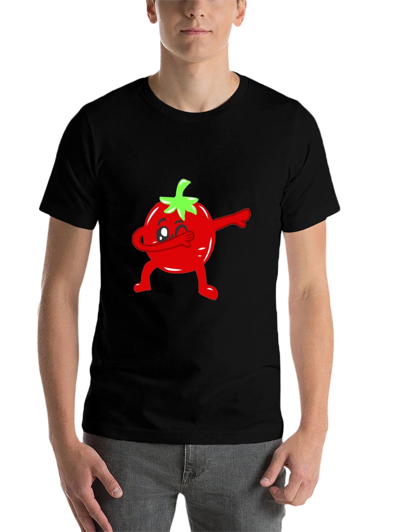Dabbing Tomato Graphic Tee - Funny Food T-Shirt - 7