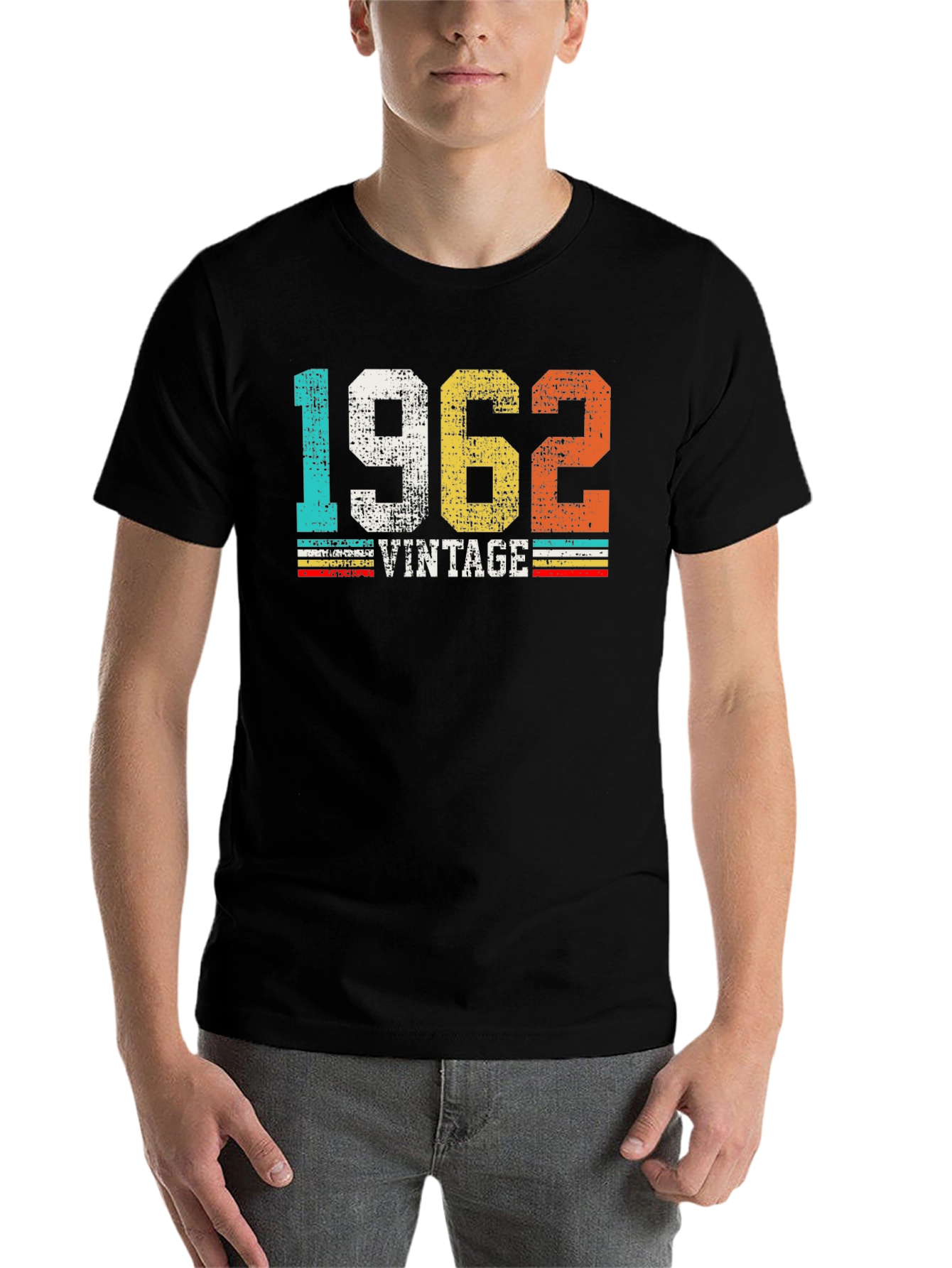 Black Vintage 1962 Graphic Tee view 7