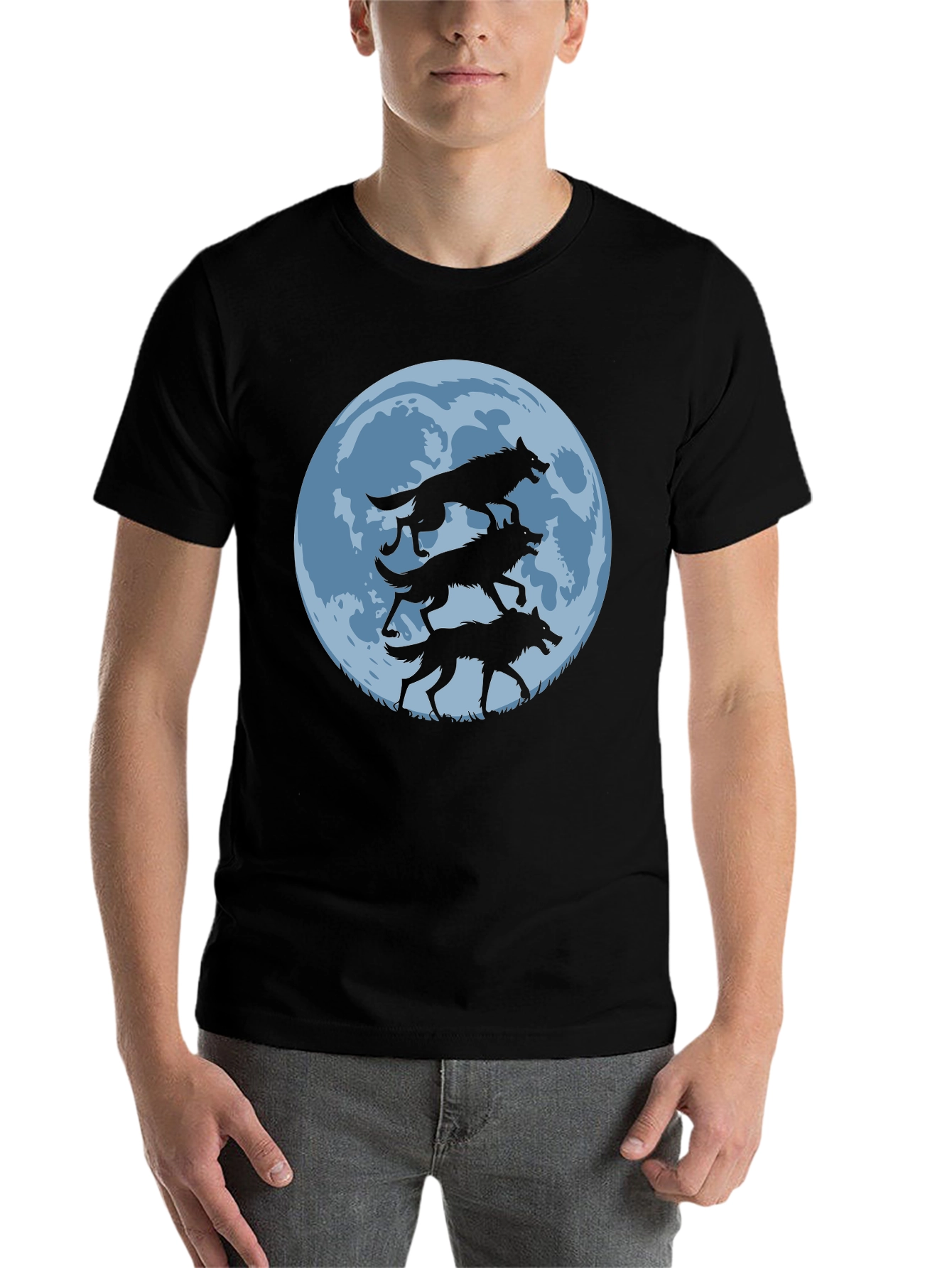 Wolf Moon Graphic Tee - Black - 7