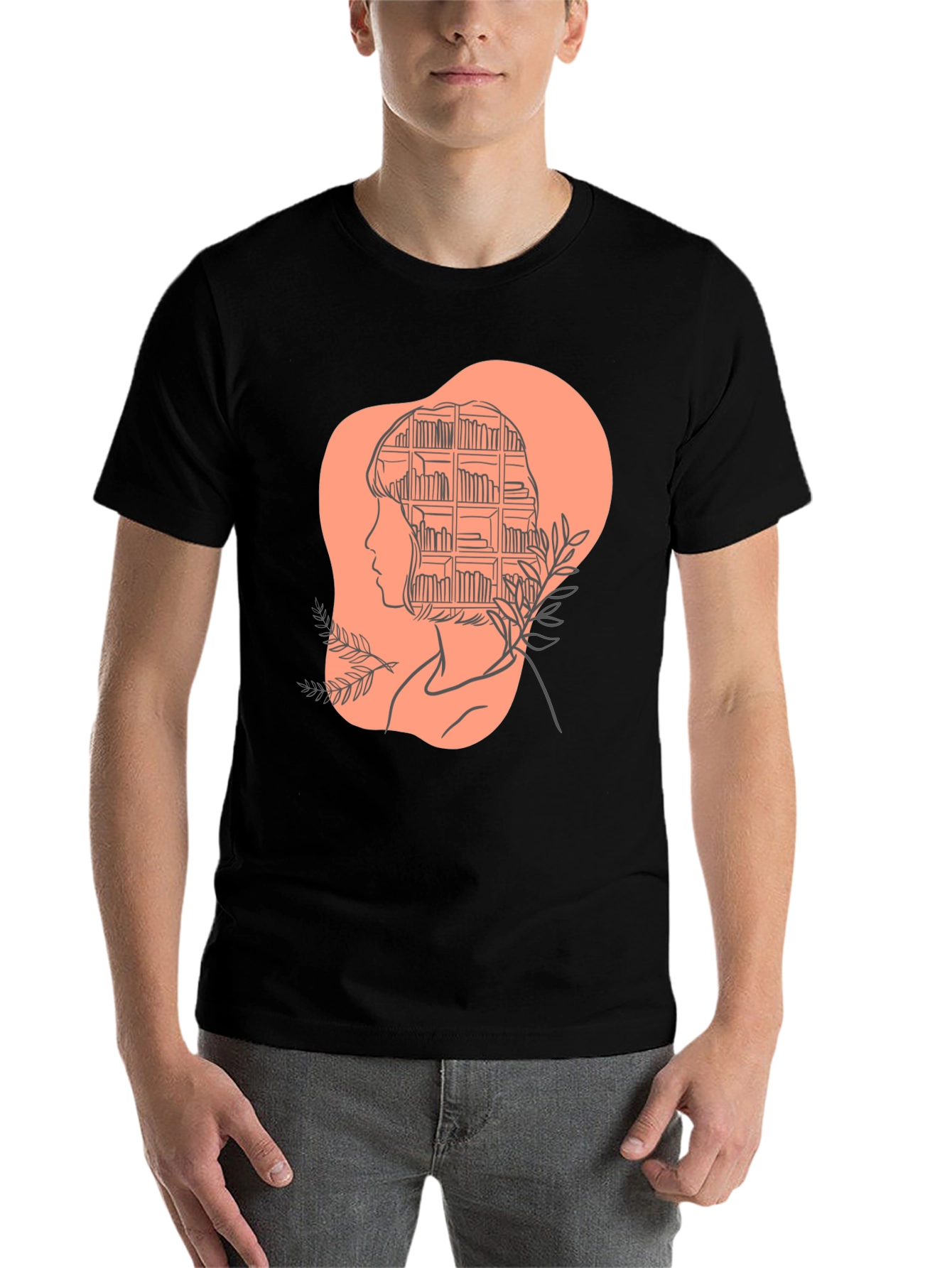 Black Book Lover Tee - Stylish Literary Mind T-Shirt view 7