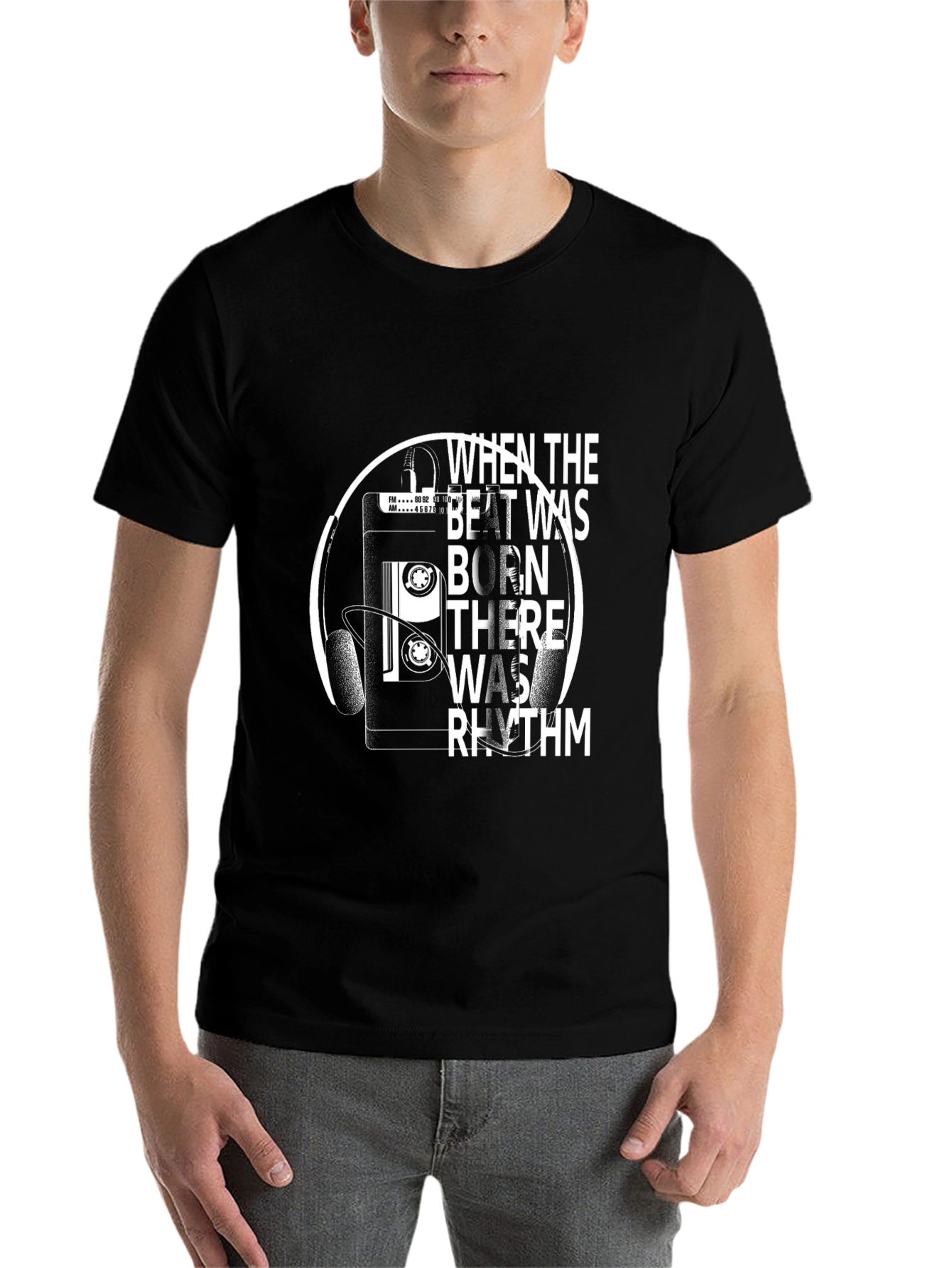 Black When The Beat Was Born T-Shirt view 7
