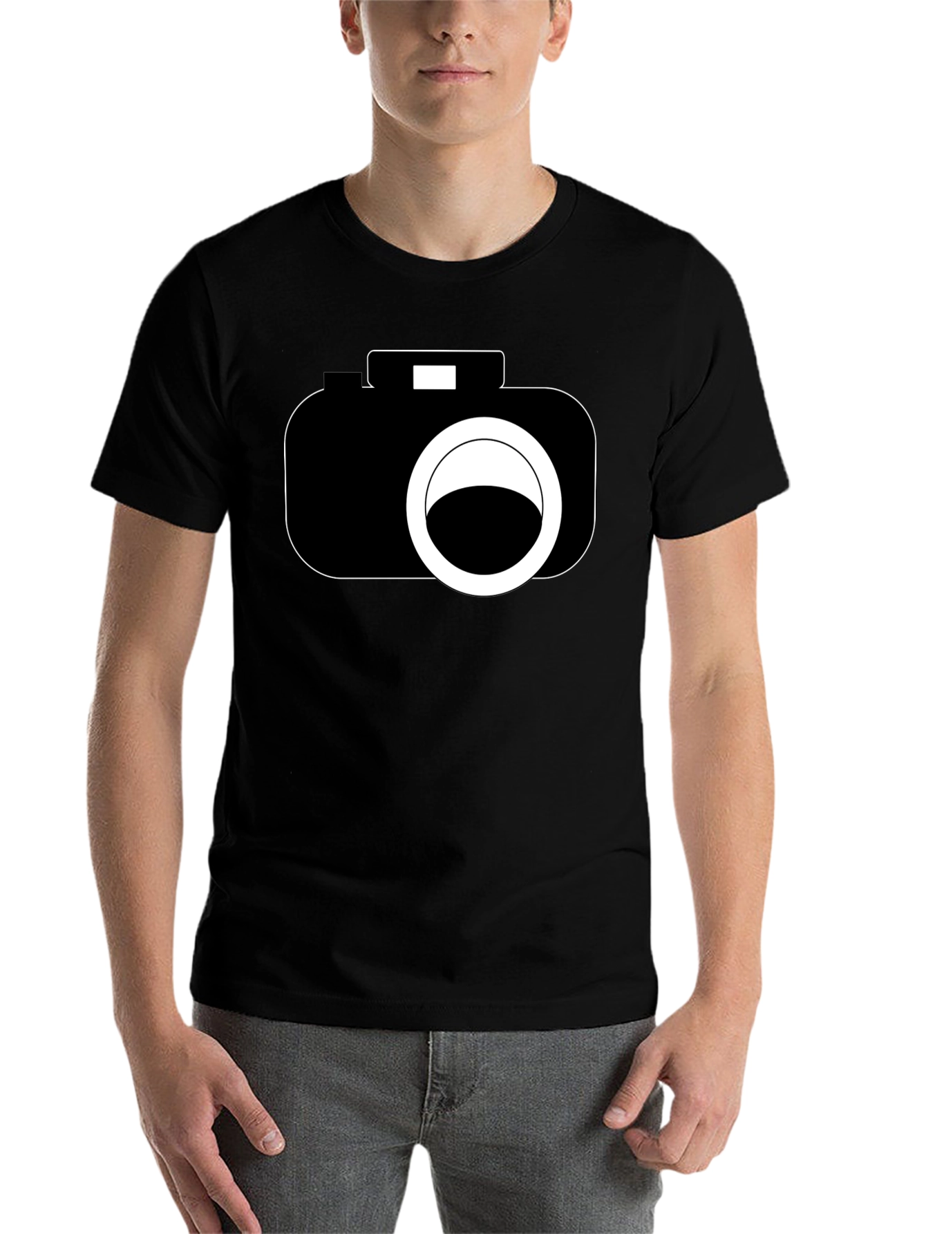 Black Camera Graphic Black T-Shirt - Photography Lover view 7