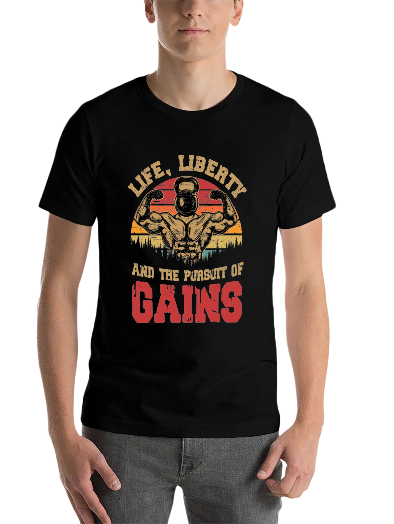 Black Life, Liberty, Gains T-Shirt view 7