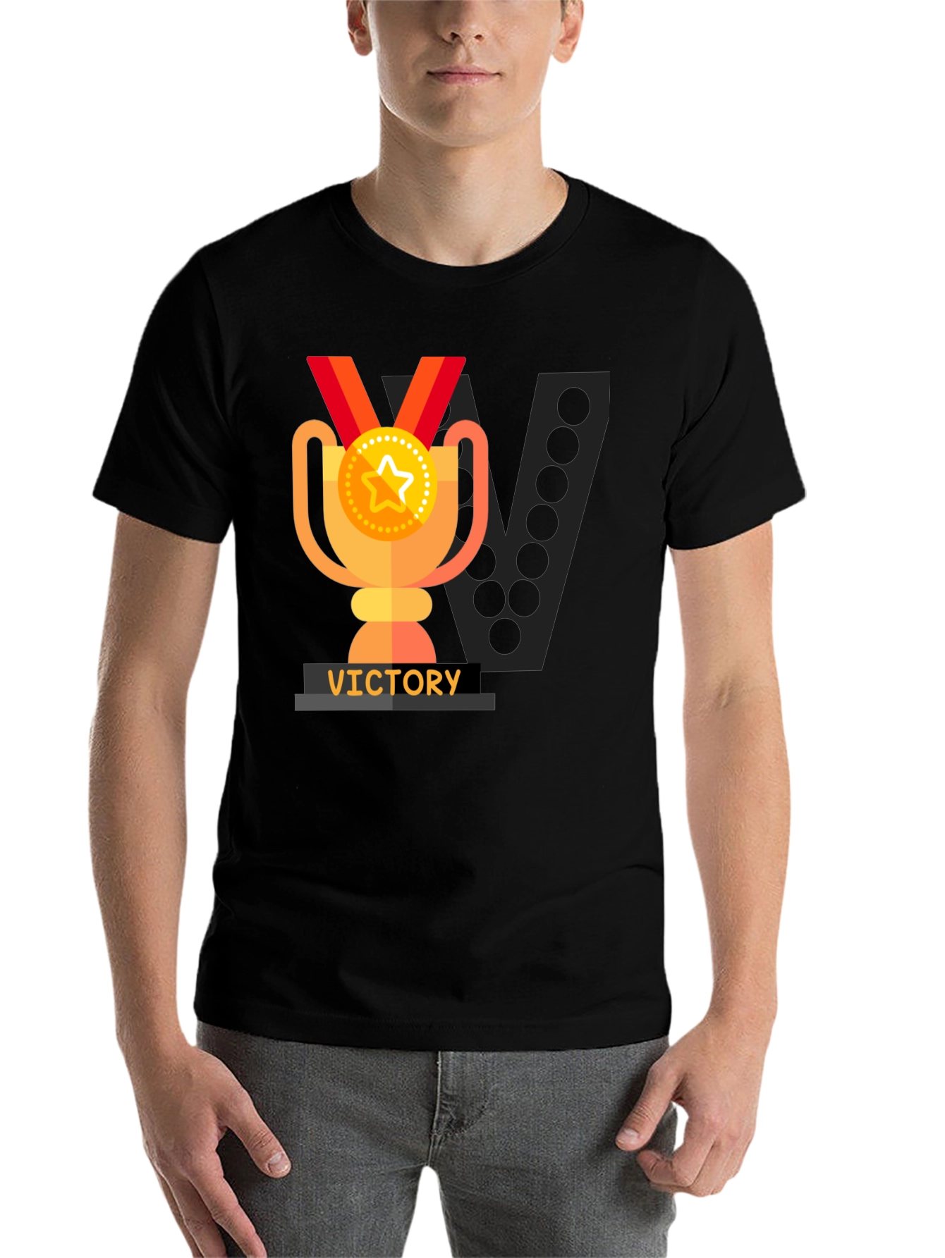 Victory Trophy Graphic T-Shirt - Black - 7
