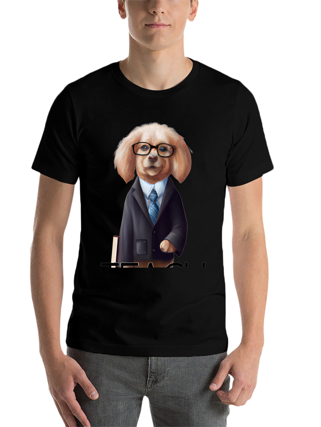 Black Dog Boss T-Shirt - Funny Business Casual Canine Tee view 7