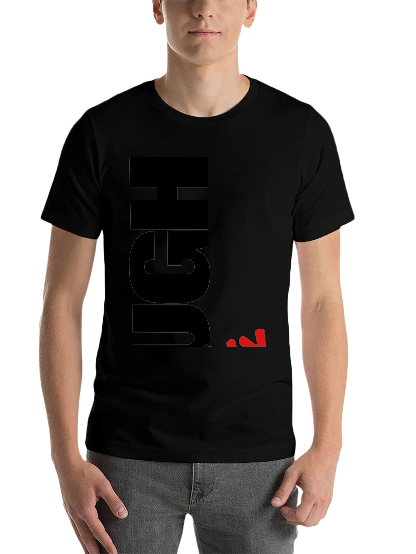 Black Ugh Sarcastic Graphic T-Shirt - Black view 7