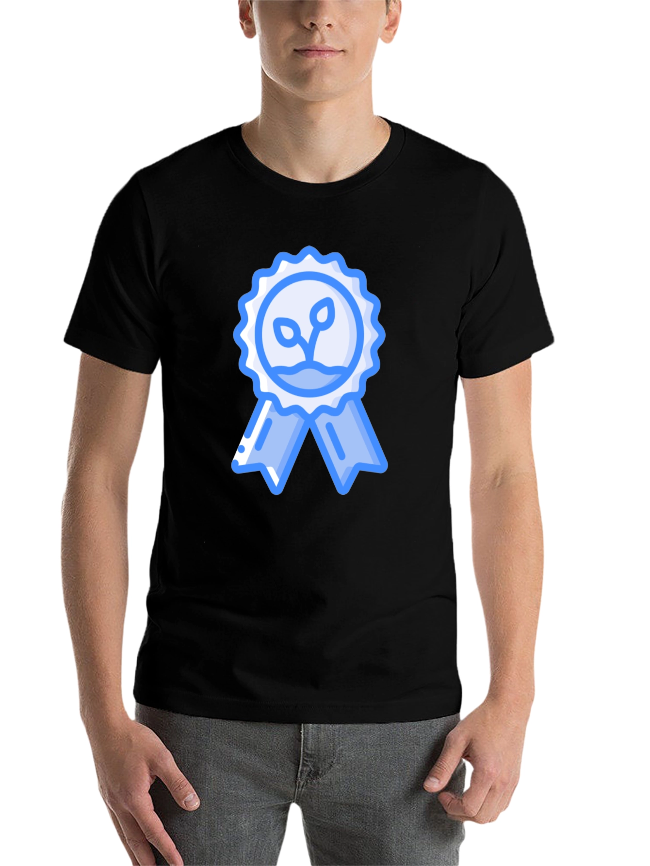Black Eco-Friendly Plant Award Graphic T-Shirt view 7