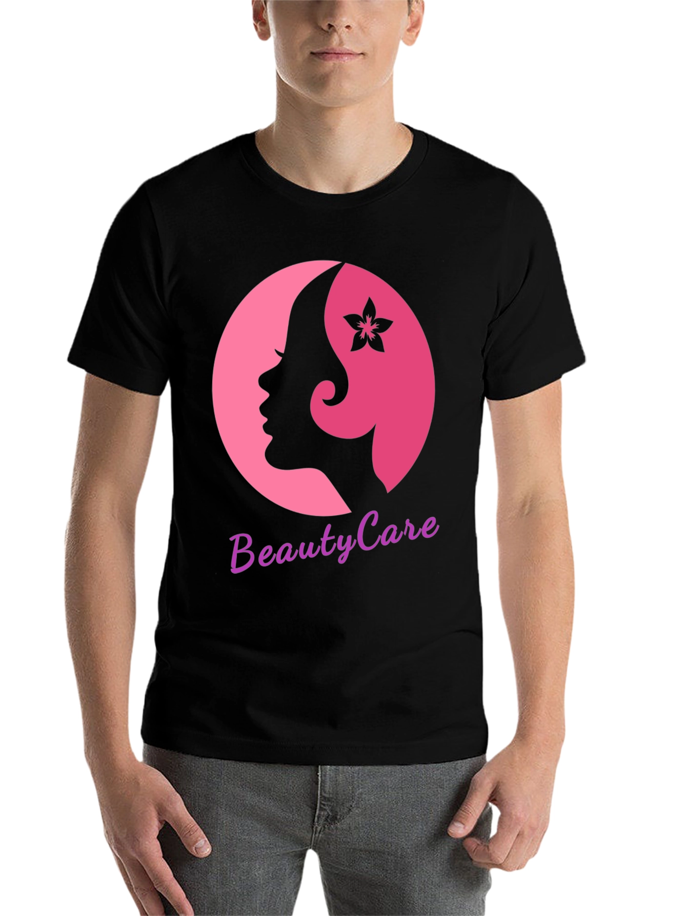 Black Beauty Care T-Shirt - Stylish Women's Graphic Tee view 7