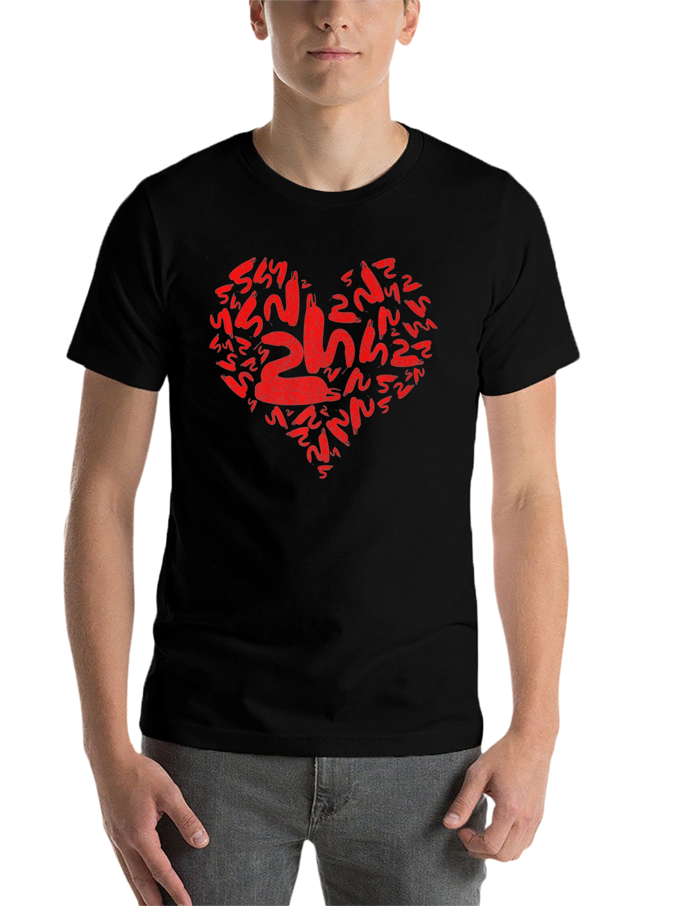 Black Heart of Snakes Graphic Tee - Men's Black T-Shirt view 7